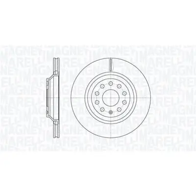 Garantía Incluida Disco de freno MAGNETI MARELLI 361302040735